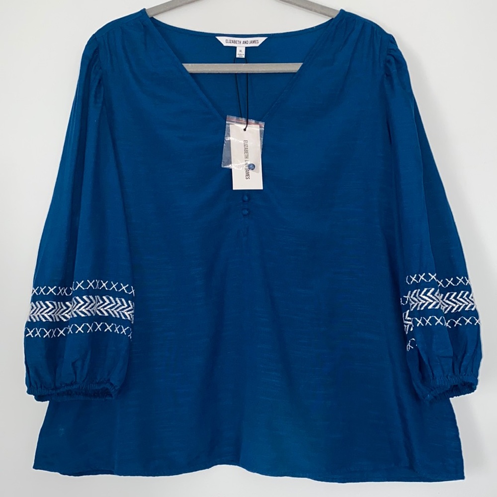 Elizabeth And James deep indigo top XL